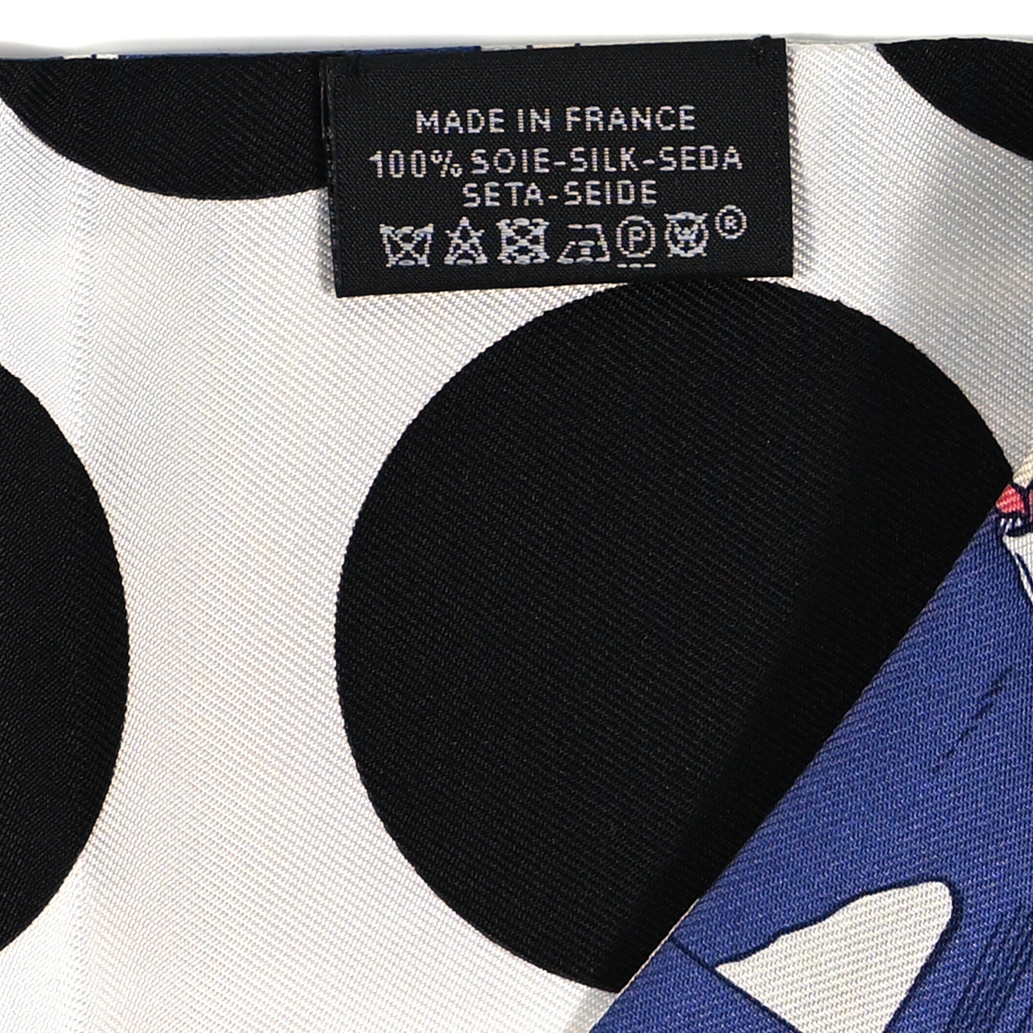 Hermes Silk Wow Twill Up Bleu Corail Orange 3 of 4