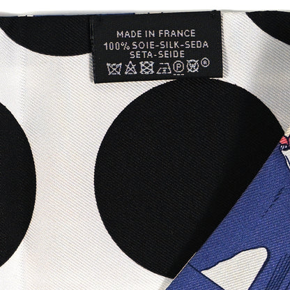 Hermes Silk Wow Twill Up Bleu Corail Orange 3 of 4