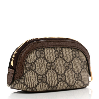 Gucci GG Supreme Monogram Web Ophidia Dome Key Pouch Beige New Acero 3 of 8