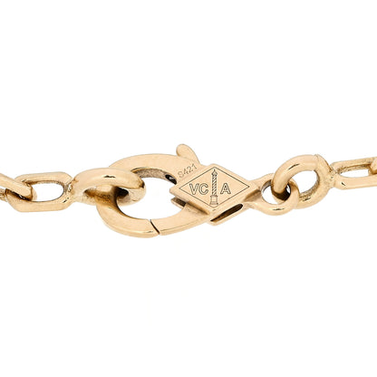 Van Cleef & Arpels 18K Yellow Gold Black Onyx 5 Motifs Vintage Alhambra Bracelet 4 of 7