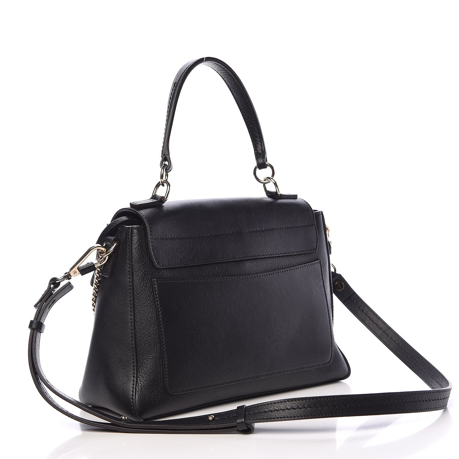 Chloe Calfskin Small Faye Day Shoulder Bag Black 4 of 13