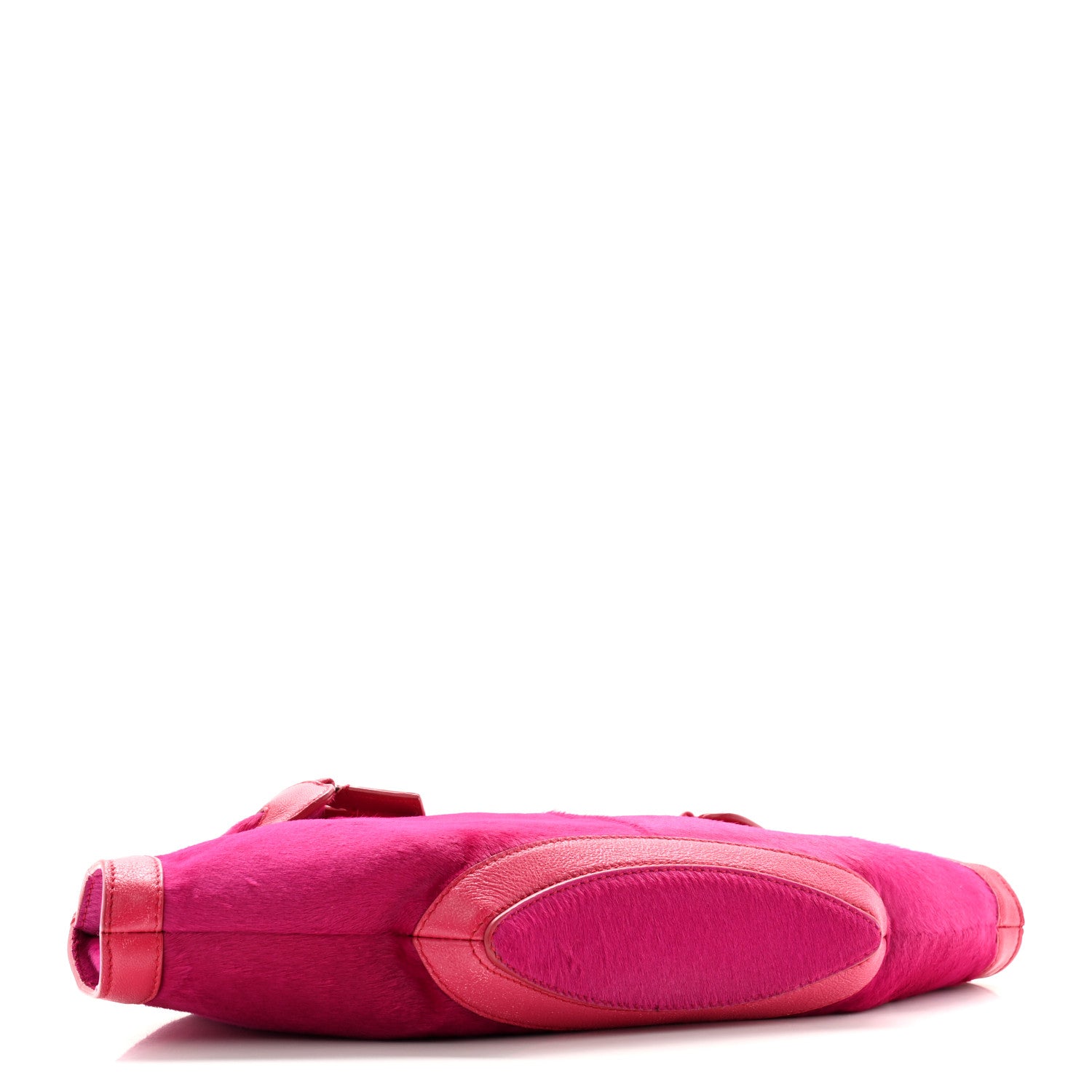 Alexander McQueen Calfskin Pony Hair De Manta Clutch Pink 4 of 9
