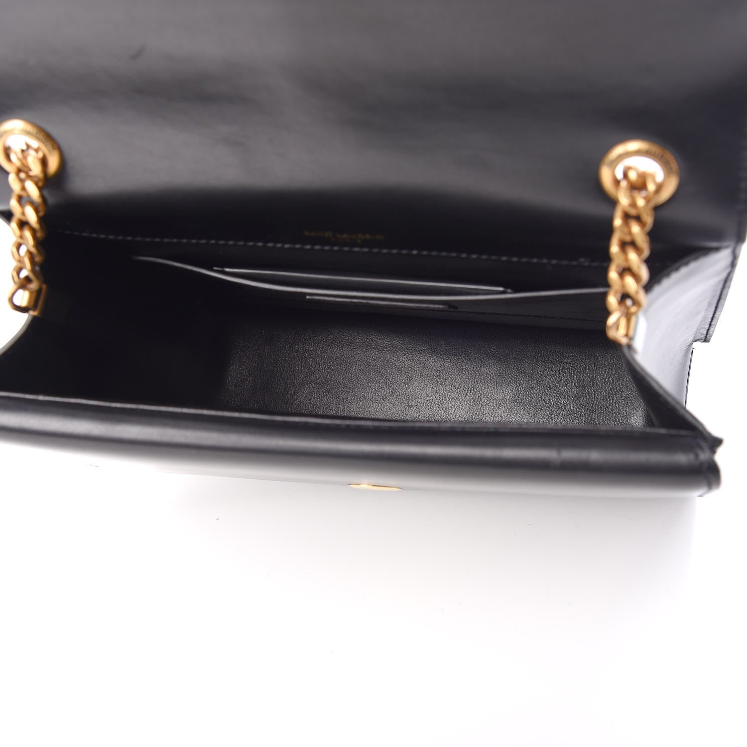 Saint Laurent Smooth Calfskin Monogram Medium Sulpice Shoulder Bag Black 5 of 8