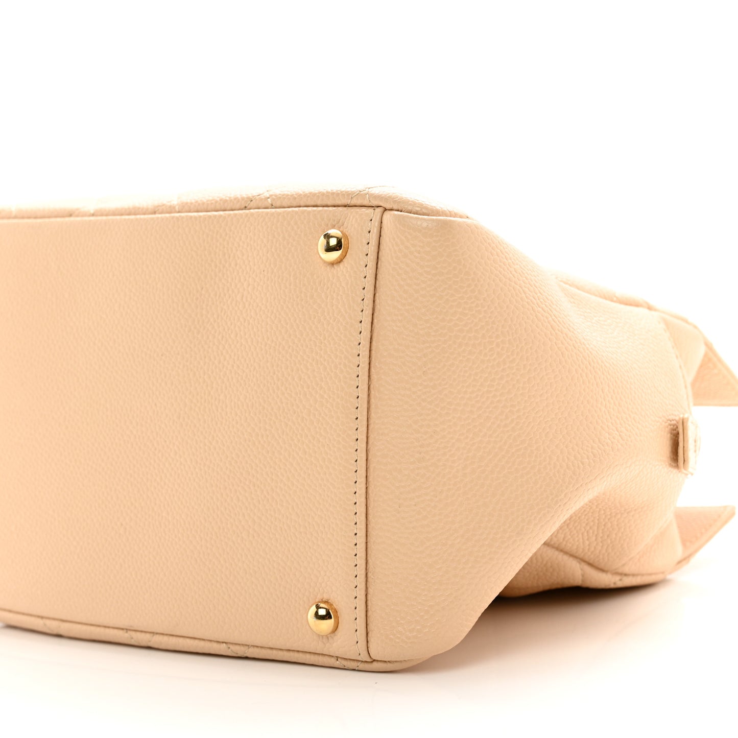 Caviar Quilted Petit Timeless Tote PTT Beige