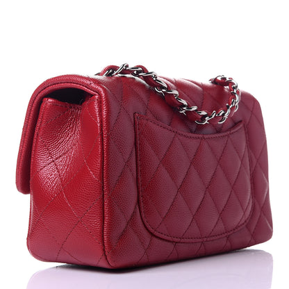 Chanel Caviar Quilted Mini Rectangular Flap Red 3 of 11