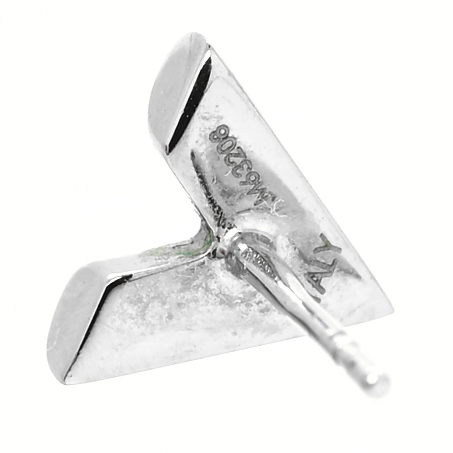 Essential V Stud Earrings Silver