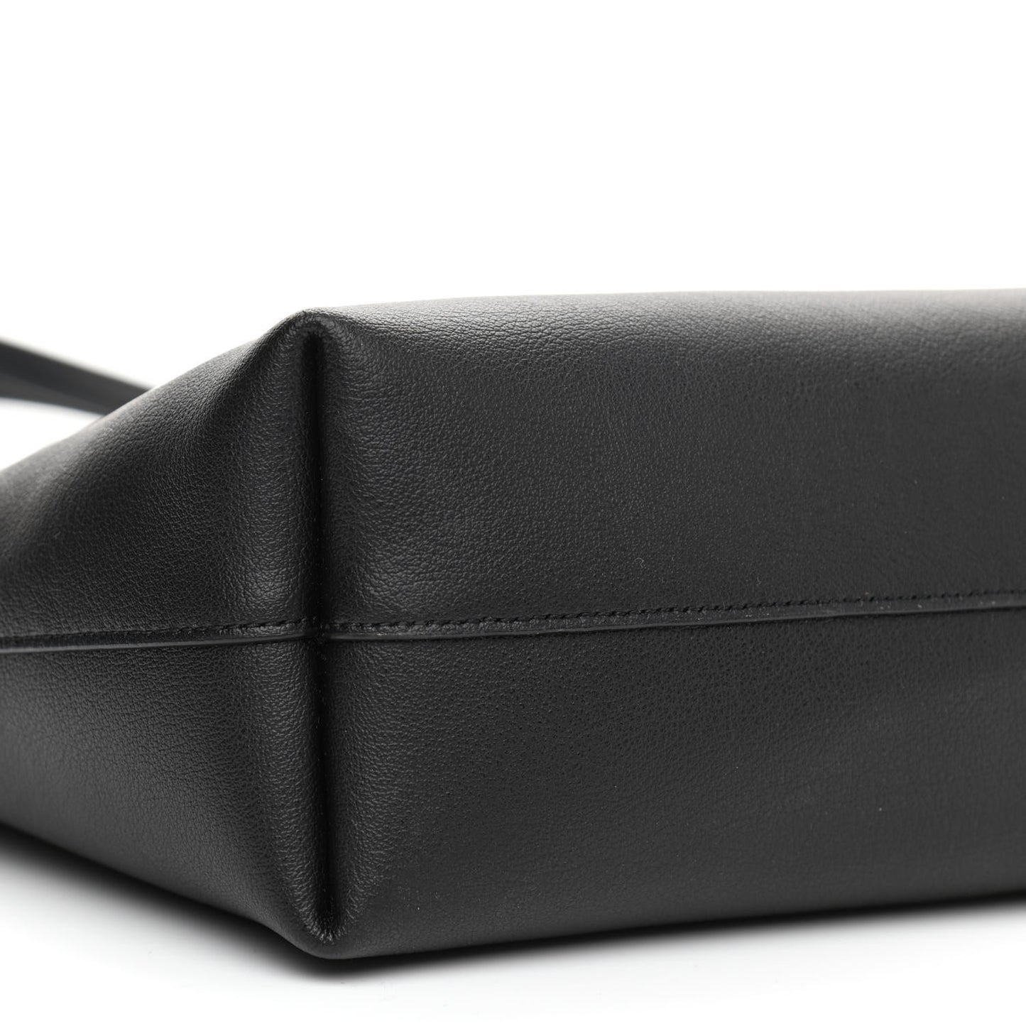 Calfskin North-South Shopping Tote Black