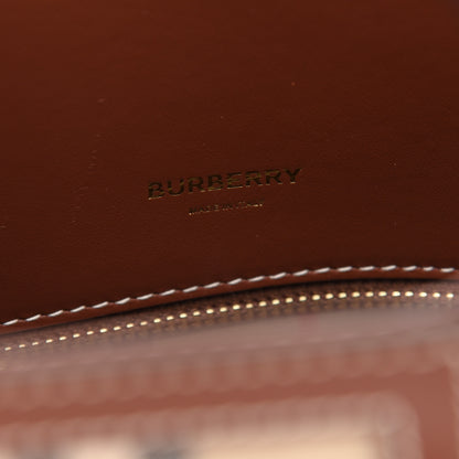 Burberry Calfskin Vintage Check Mini Two Handle Title Bag Black 6 of 8