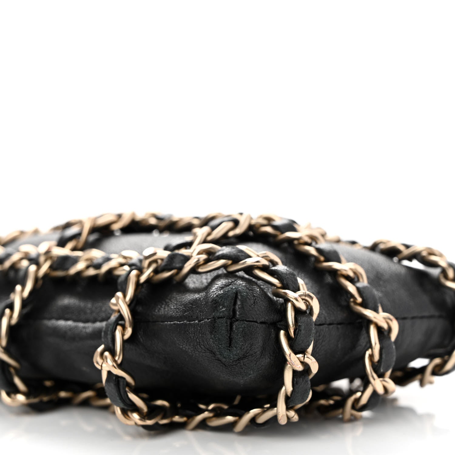 Chanel Lambskin Tech Me Out Clutch With Chain Black 10 of 12