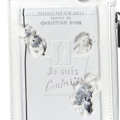 Christian Dior X DANIEL ARSHAM Grained Calfskin Zip Charm White 8 of 9