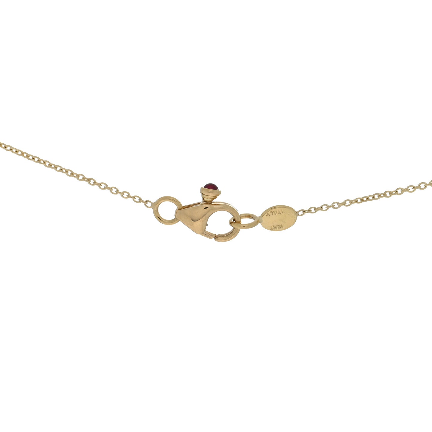18K Yellow Gold Diamond .23ctw Diamonds By The Inch Five Station Necklace