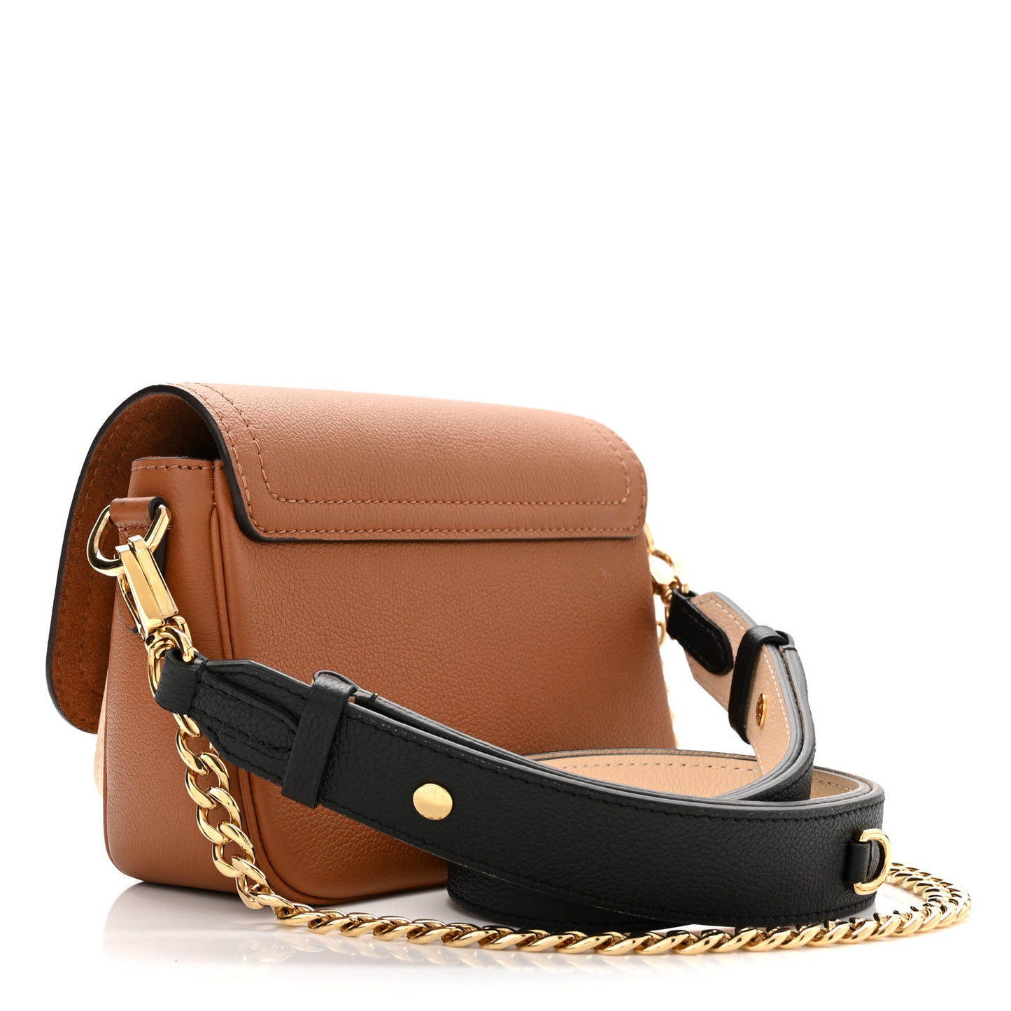 Grained Calfskin Lockme Tender Chataigne Brown