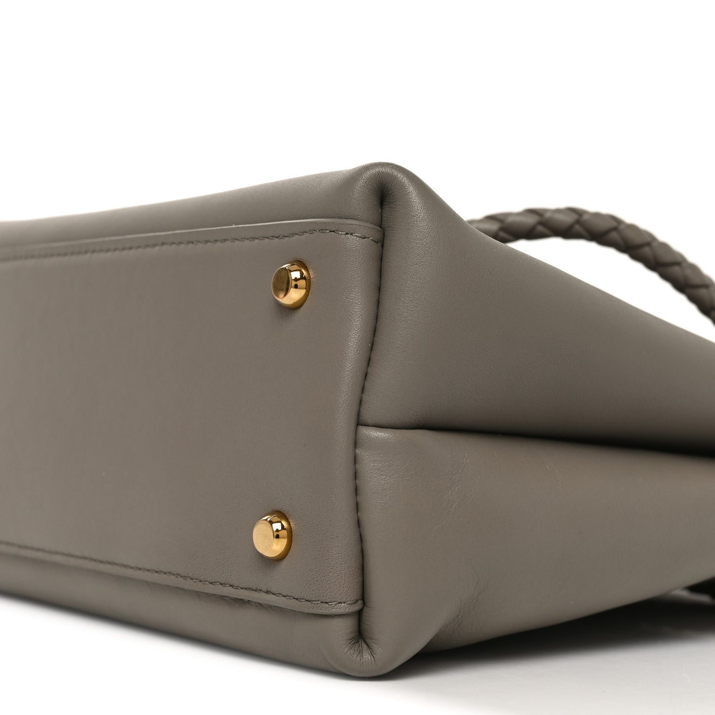 Silky Calfskin Small Ciao Ciao Limestone