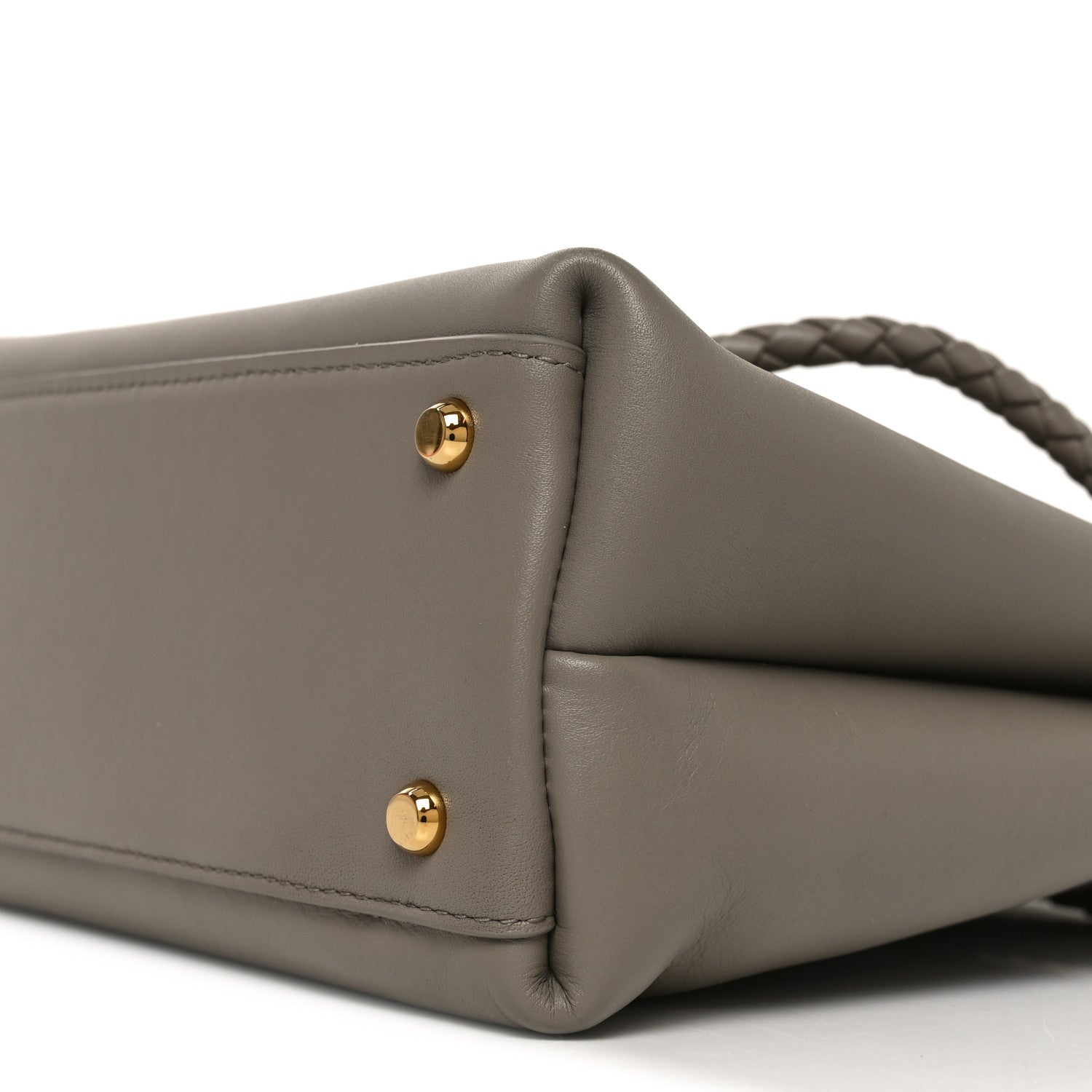 Bottega Veneta Silky Calfskin Small Ciao Ciao Limestone 11 of 11