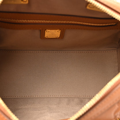 MCM Calfskin Ottomar Monogram Essential Boston Bag Cognac 5 of 10