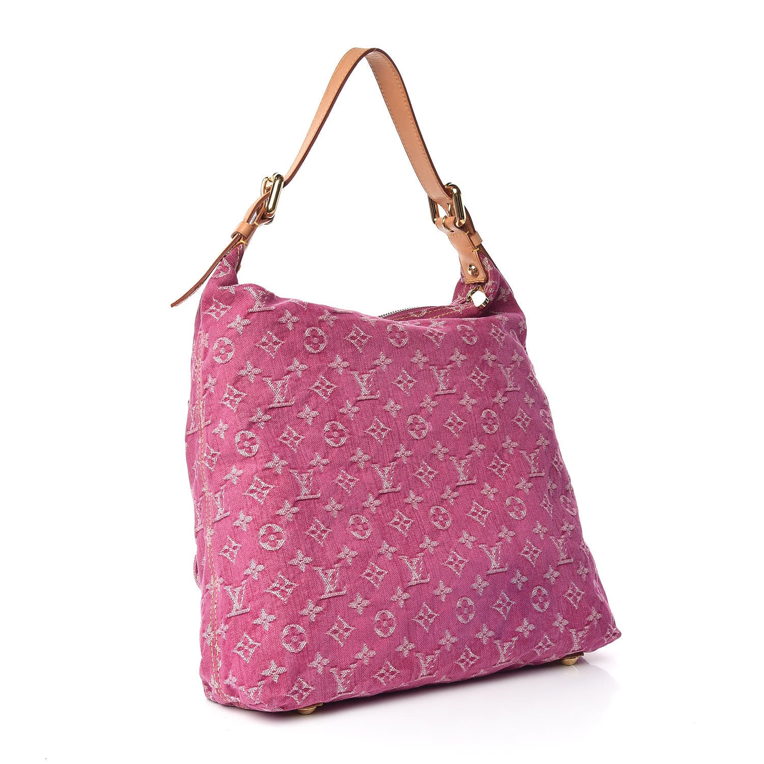 Louis Vuitton Denim Baggy GM Fuchsia 3 of 10