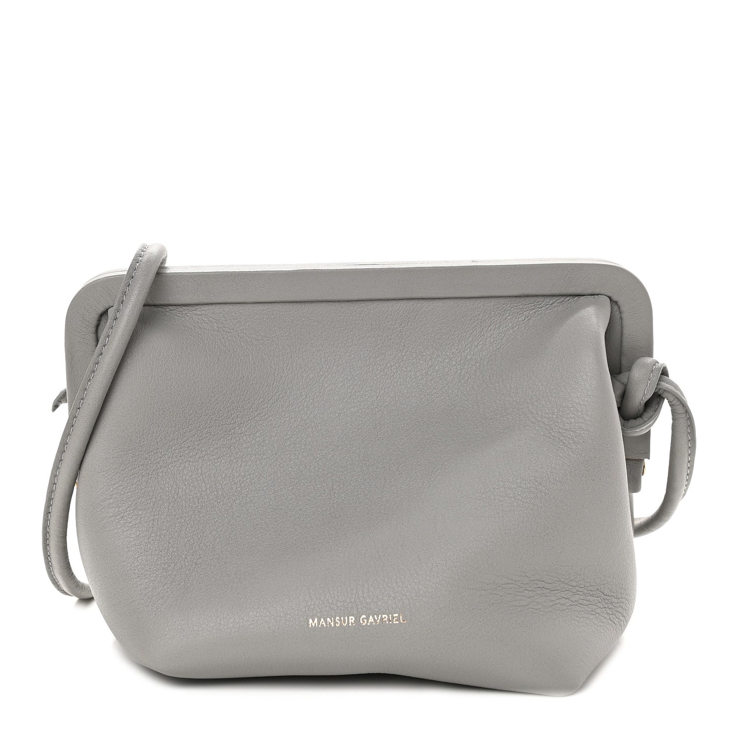 Lambskin Mini Bloom Shoulder Bag Gray