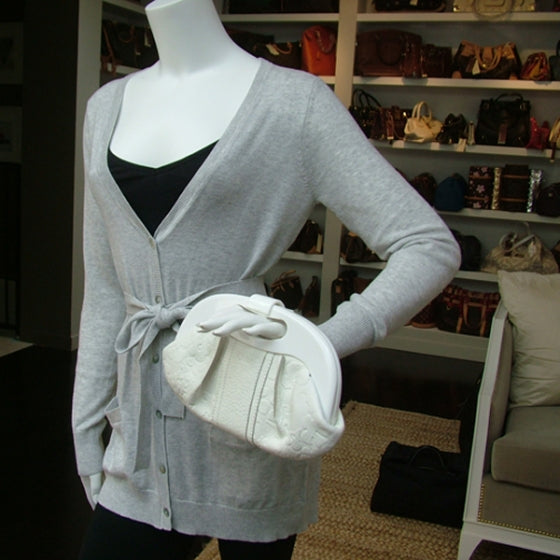 Chloe Leather Small Clutch White 2 of 2
