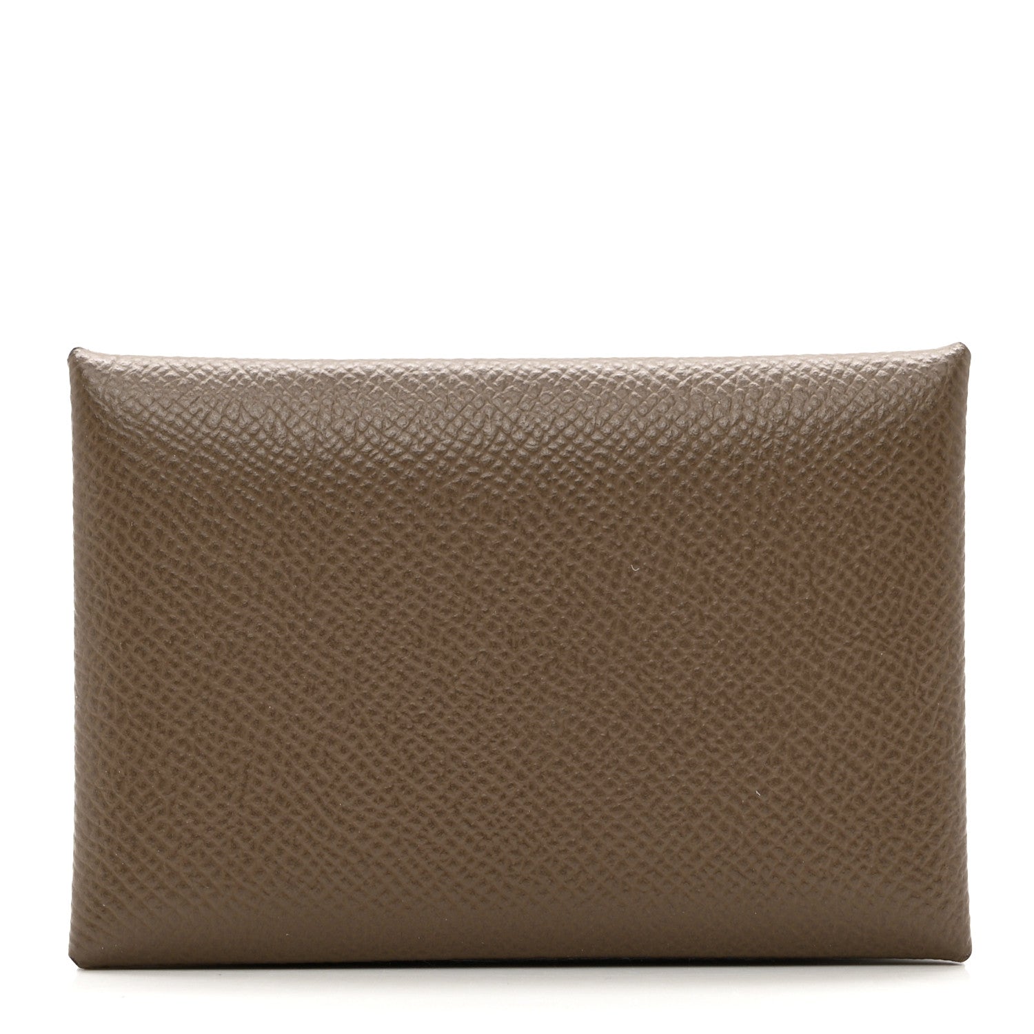 Hermes Epsom Calvi Card Case Etoupe 1 of 7