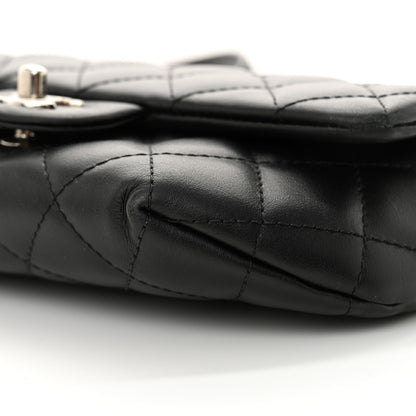 Chanel Calfskin Quilted CC Uniform Flap Belt Bag Black 11 of 14