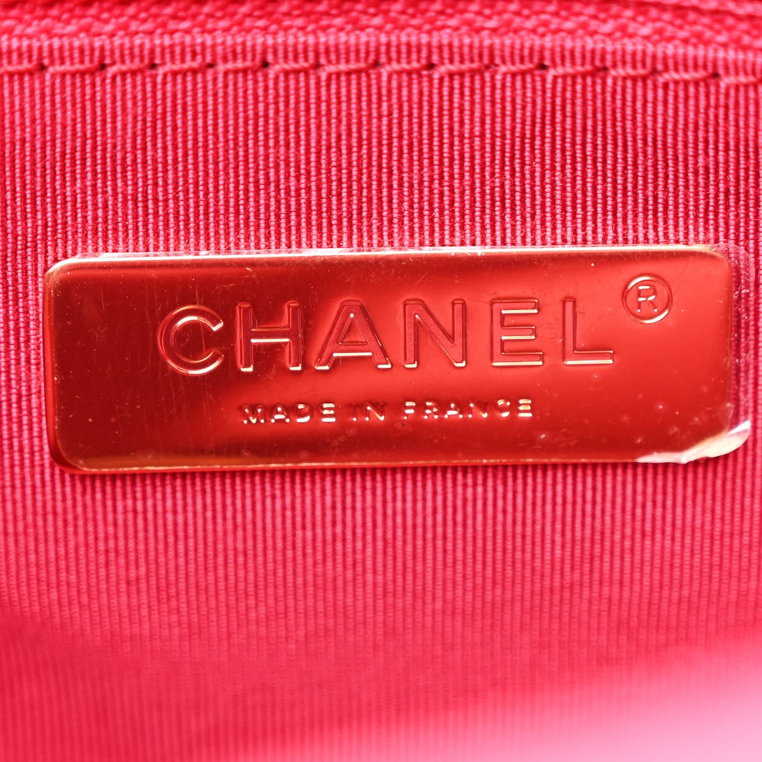 Chanel Goatskin Quilted Medium Chanel 19 Flap Dark Pink 6 of 10