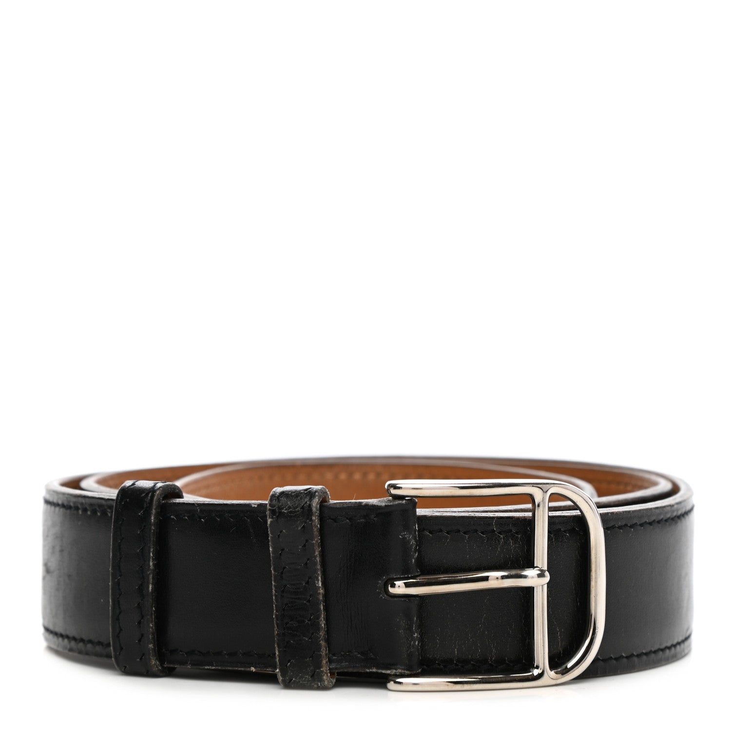 Hermes Swift Belt 85 Black Gold 1 of 9