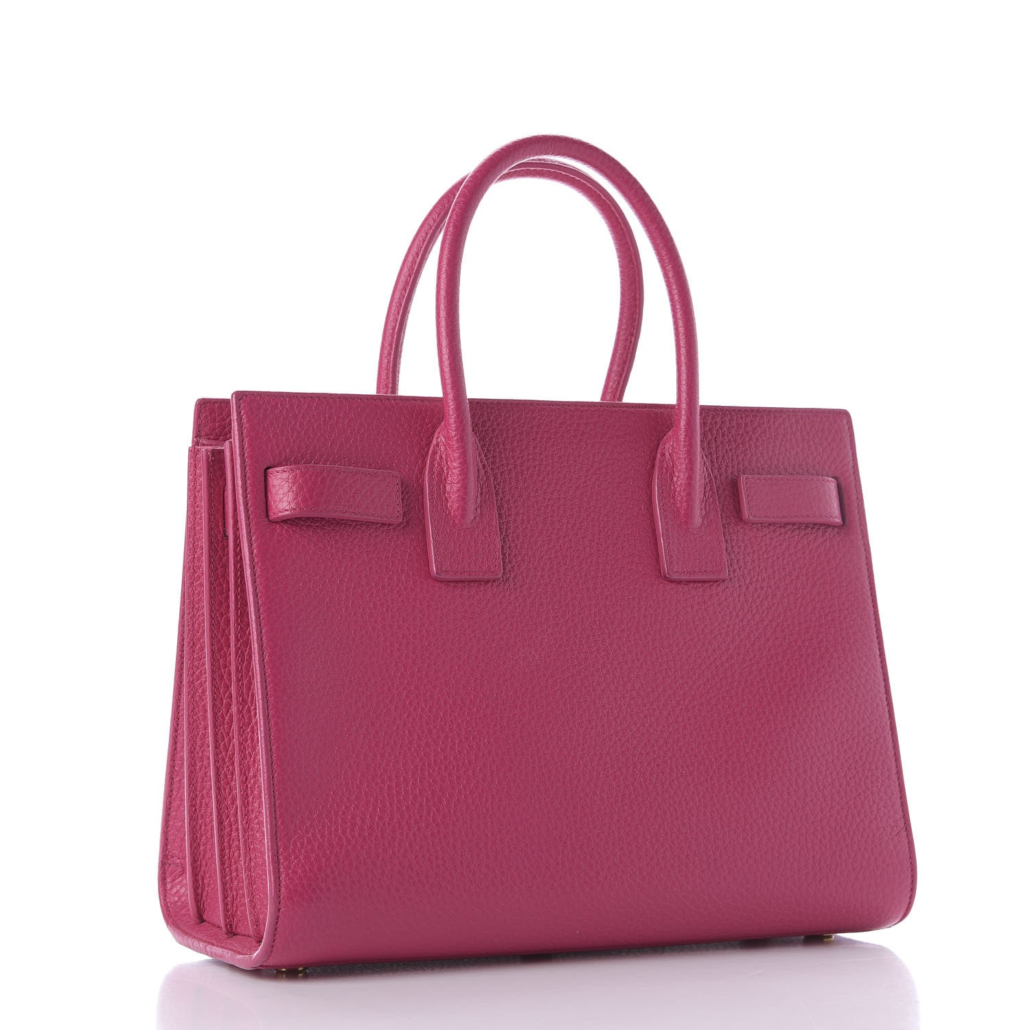 Saint Laurent Calfskin Nano Sac De Jour Lipstick Fuchsia 2 of 7