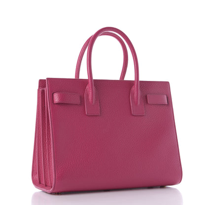 Saint Laurent Calfskin Nano Sac De Jour Lipstick Fuchsia 2 of 7