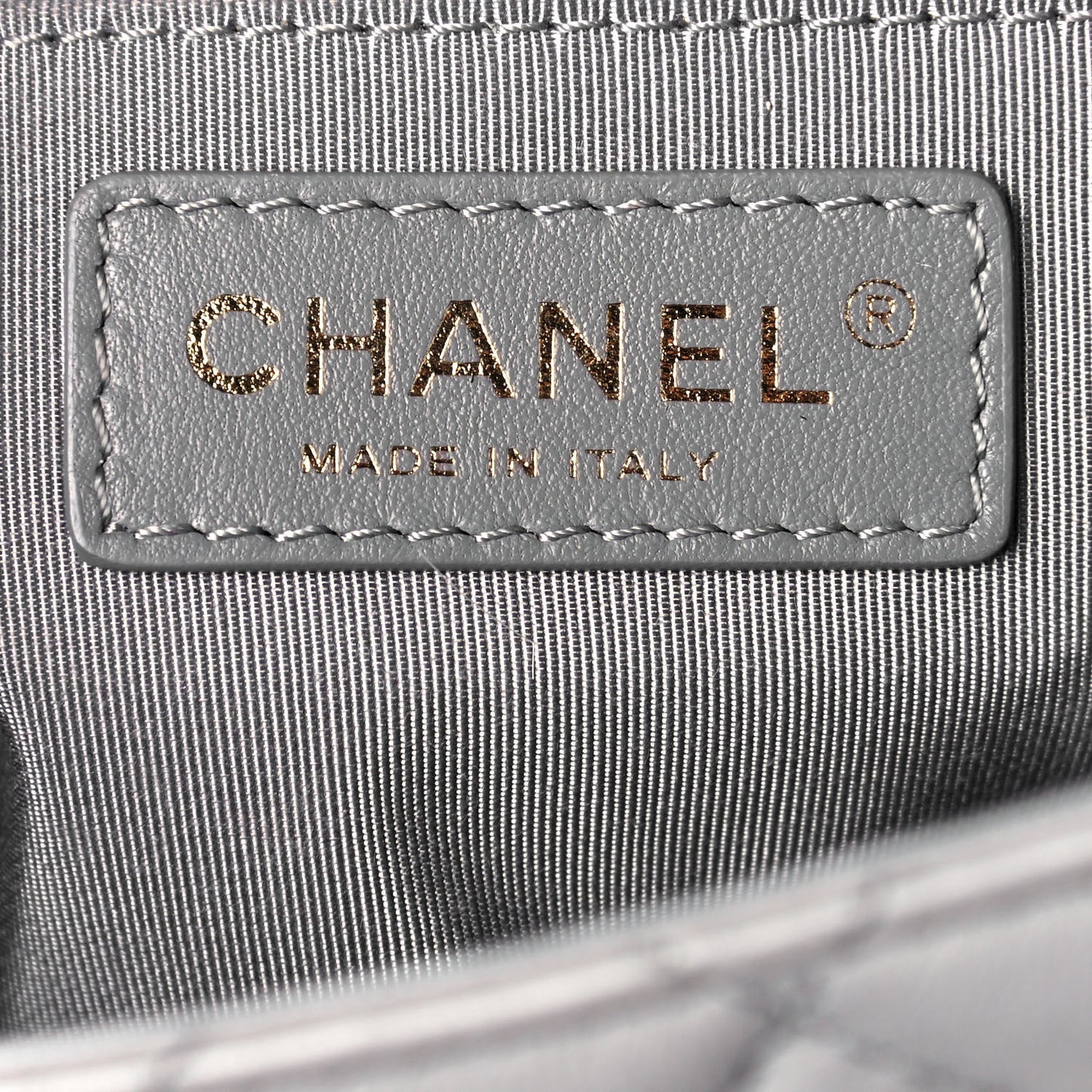Lambskin Quilted Medium Mademoiselle Chic Flap Gris