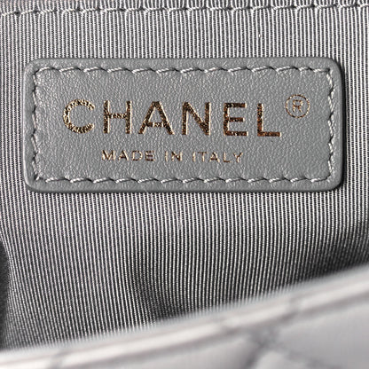 Chanel Lambskin Quilted Medium Mademoiselle Chic Flap Gris 6 of 16
