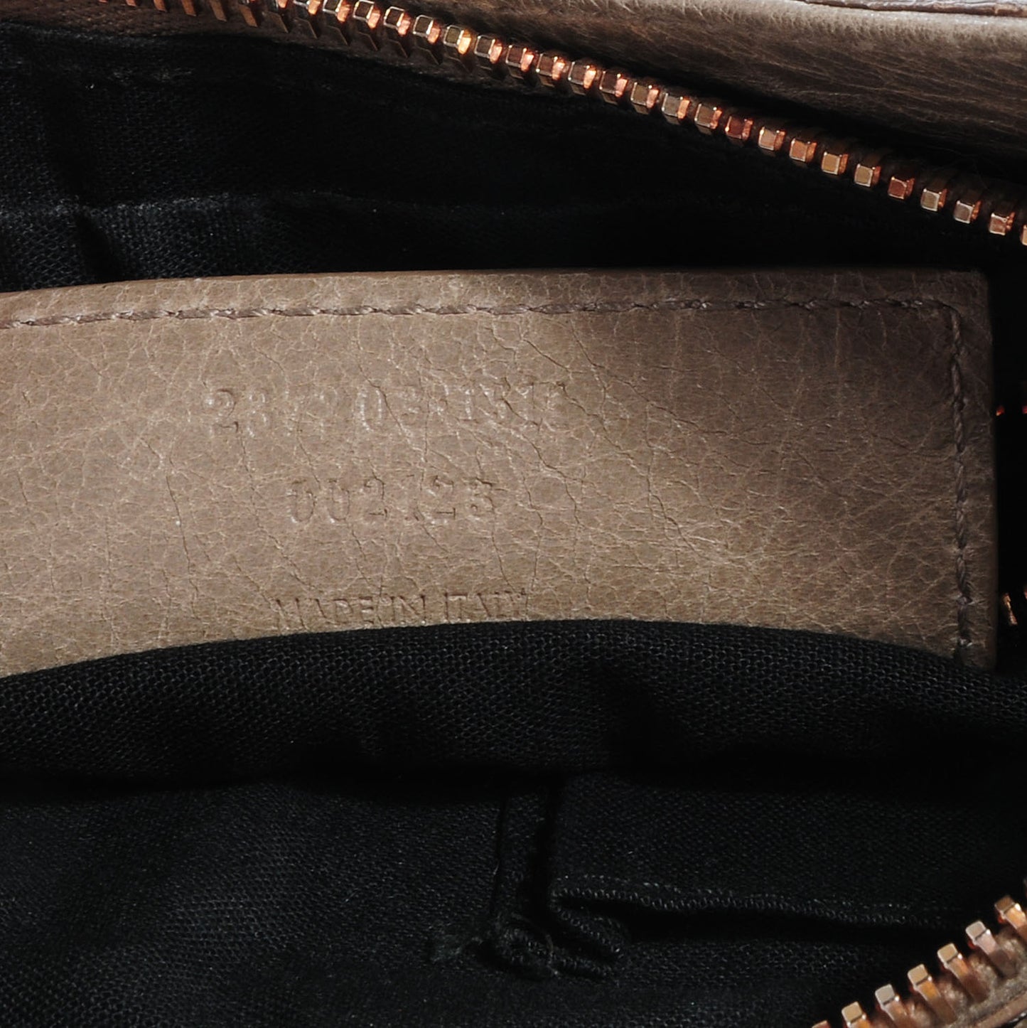 Agneau Giant 12 Rose Gold Hardware Hip Papyrus