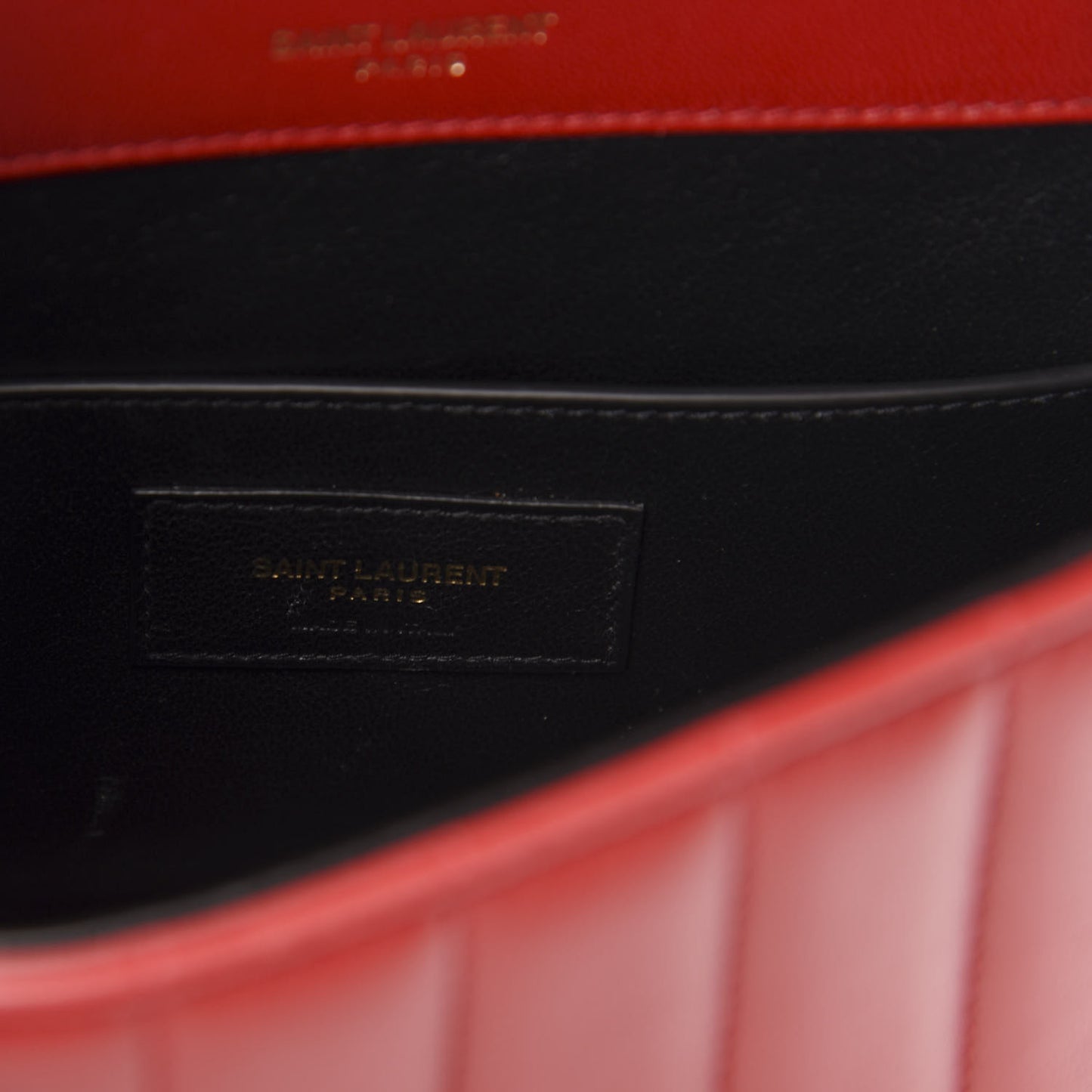 Lambskin Matelasse Monogram Medium Vicky Chain Bag Rouge Eros