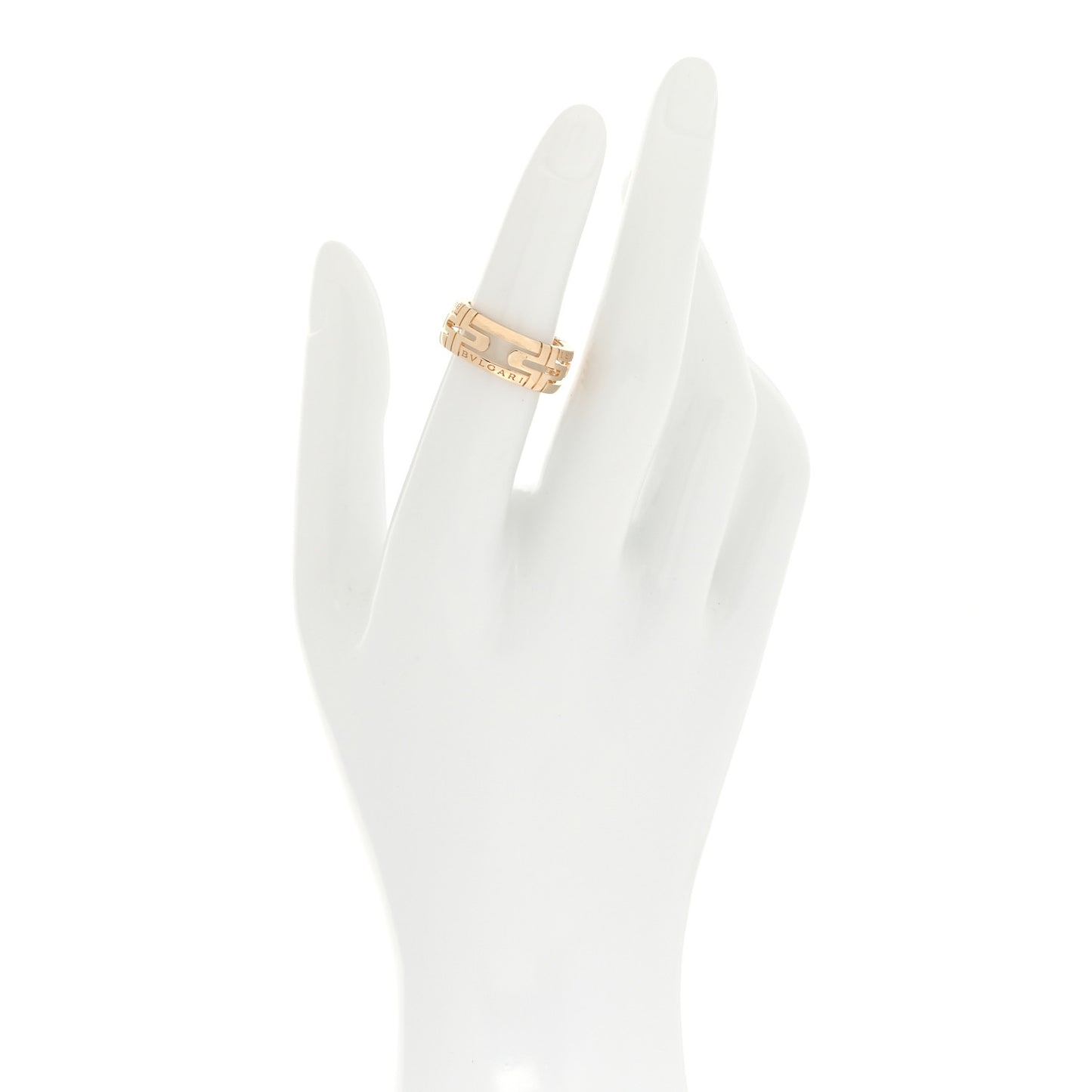 18K Yellow Gold Parentesi Openwork Ring 51 5.75