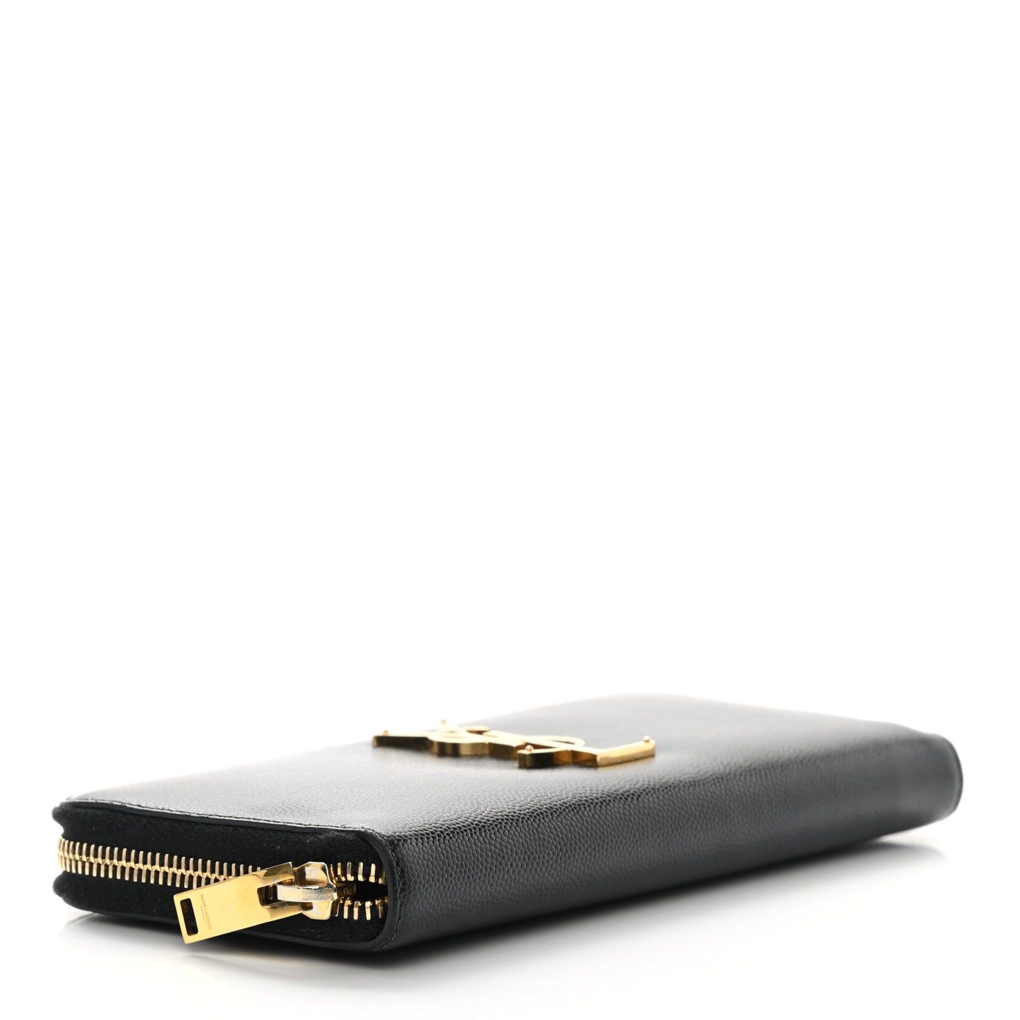 Grain De Poudre Monogram Zip Around Wallet Black