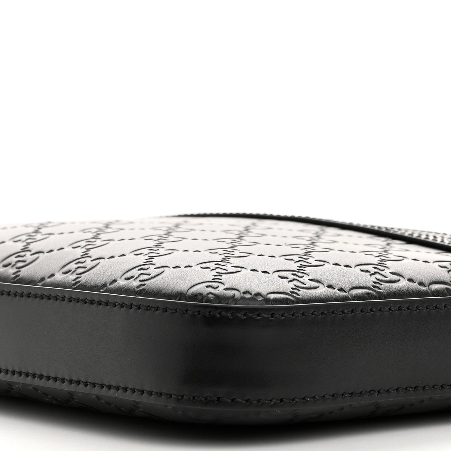 Gucci Guccissima Signature Small Messenger Bag Black 10 of 12
