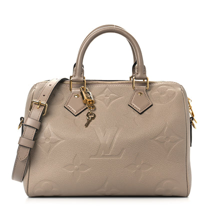 Louis Vuitton Empreinte Monogram Giant Speedy Bandouliere 25 Tourterelle 1 of 9