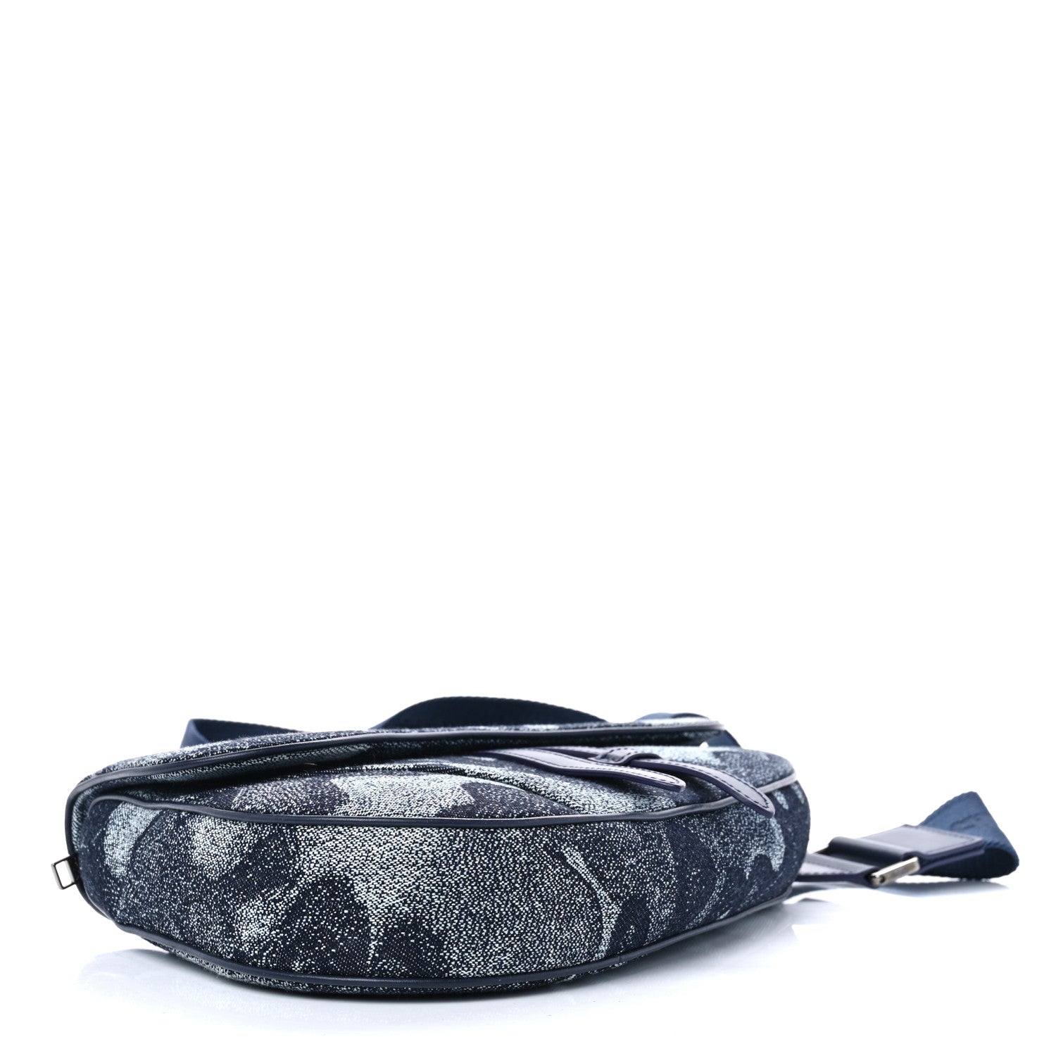 Christian Dior X Peter Doig Denim Camouflage Saddle Bag 4 of 9