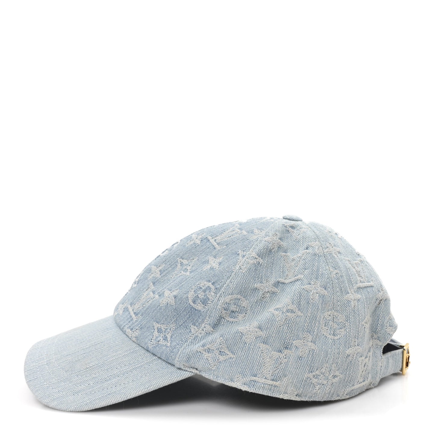 Monogram Denim Cap L Blue