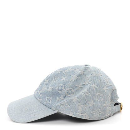 Louis Vuitton Monogram Denim Cap L Blue 4 of 10