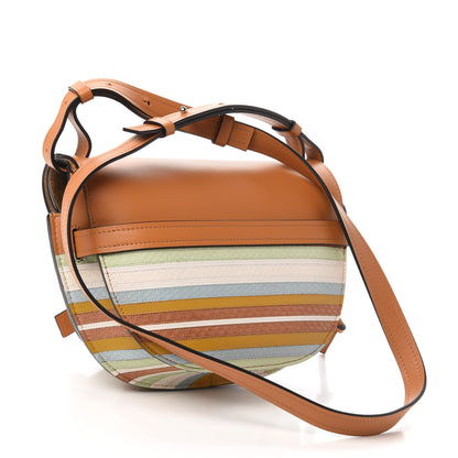 Loewe Snake Embossed Calfskin Striped Gate Crossbody Bag Multicolor 3 of 10