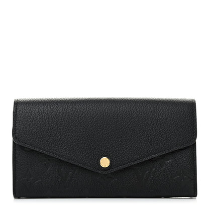 Louis Vuitton Empreinte Sarah Wallet NM Black 1 of 8