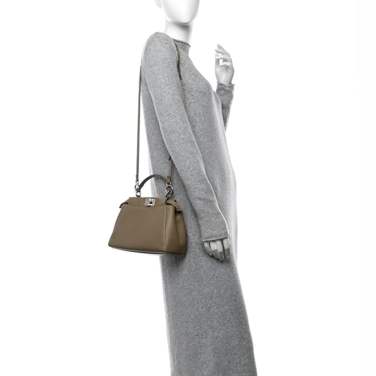 Nappa Mini Peekaboo Iconic Satchel Tortora