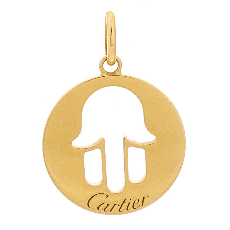 18K Yellow Gold Hamsa Charm