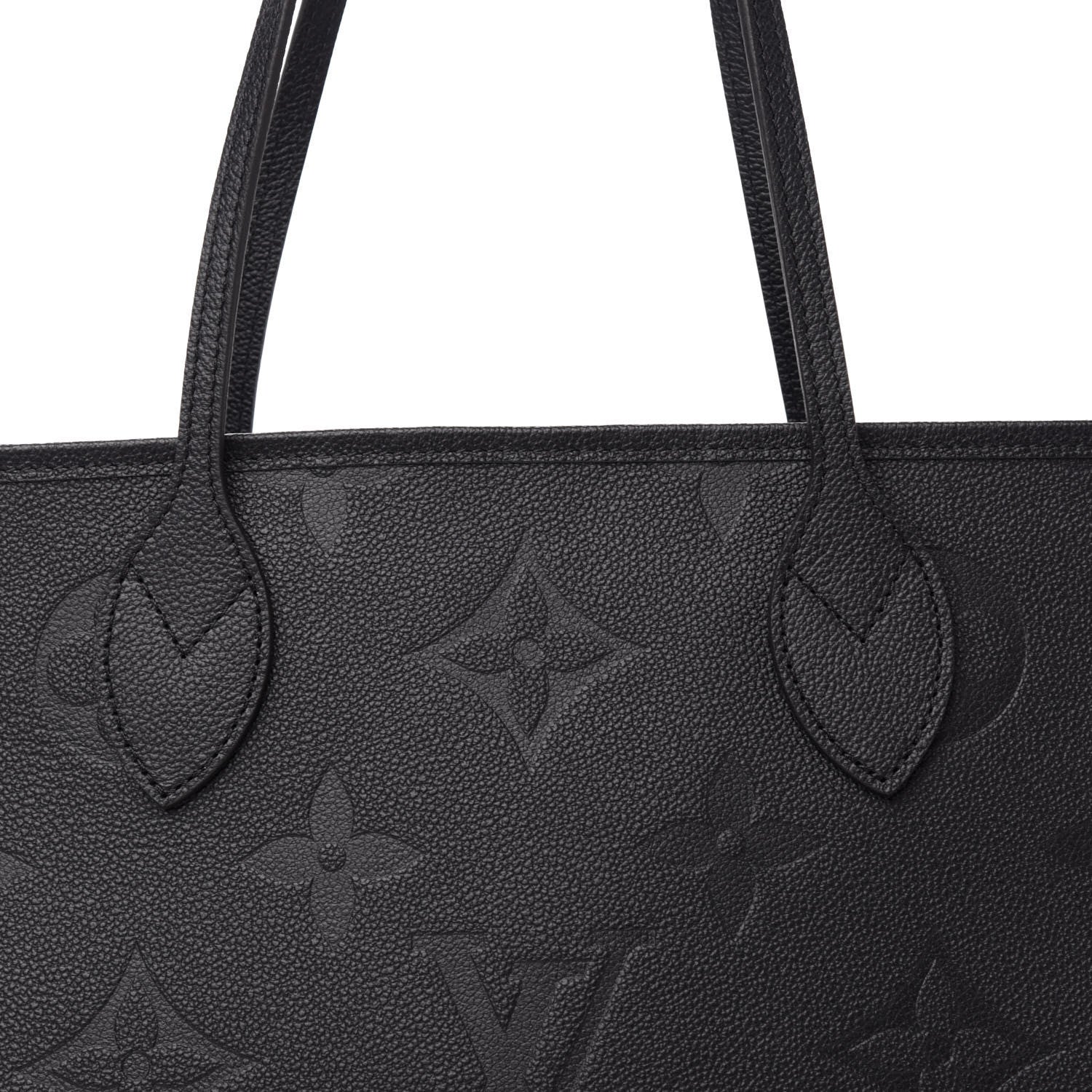 Louis Vuitton Empreinte Monogram Giant Neverfull MM Black 10 of 11