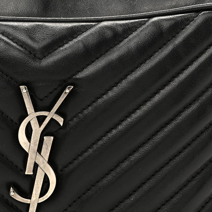 Saint Laurent Calfskin Matelasse Monogram Lou Camera Bag Black 8 of 17