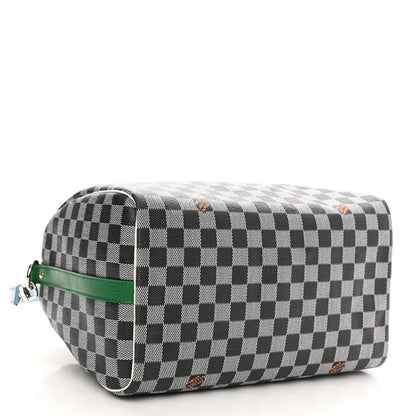 Louis Vuitton Damier Speedy Bandouliere 30 Black White 4 of 10