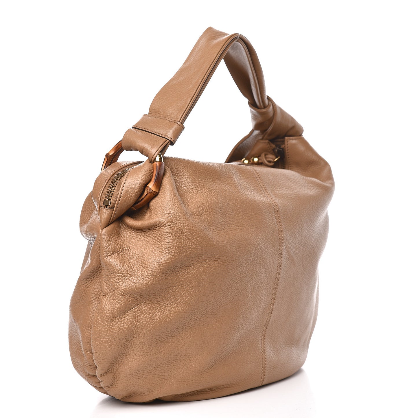 Pebbled Calfskin Medium Jungle Hobo Beige