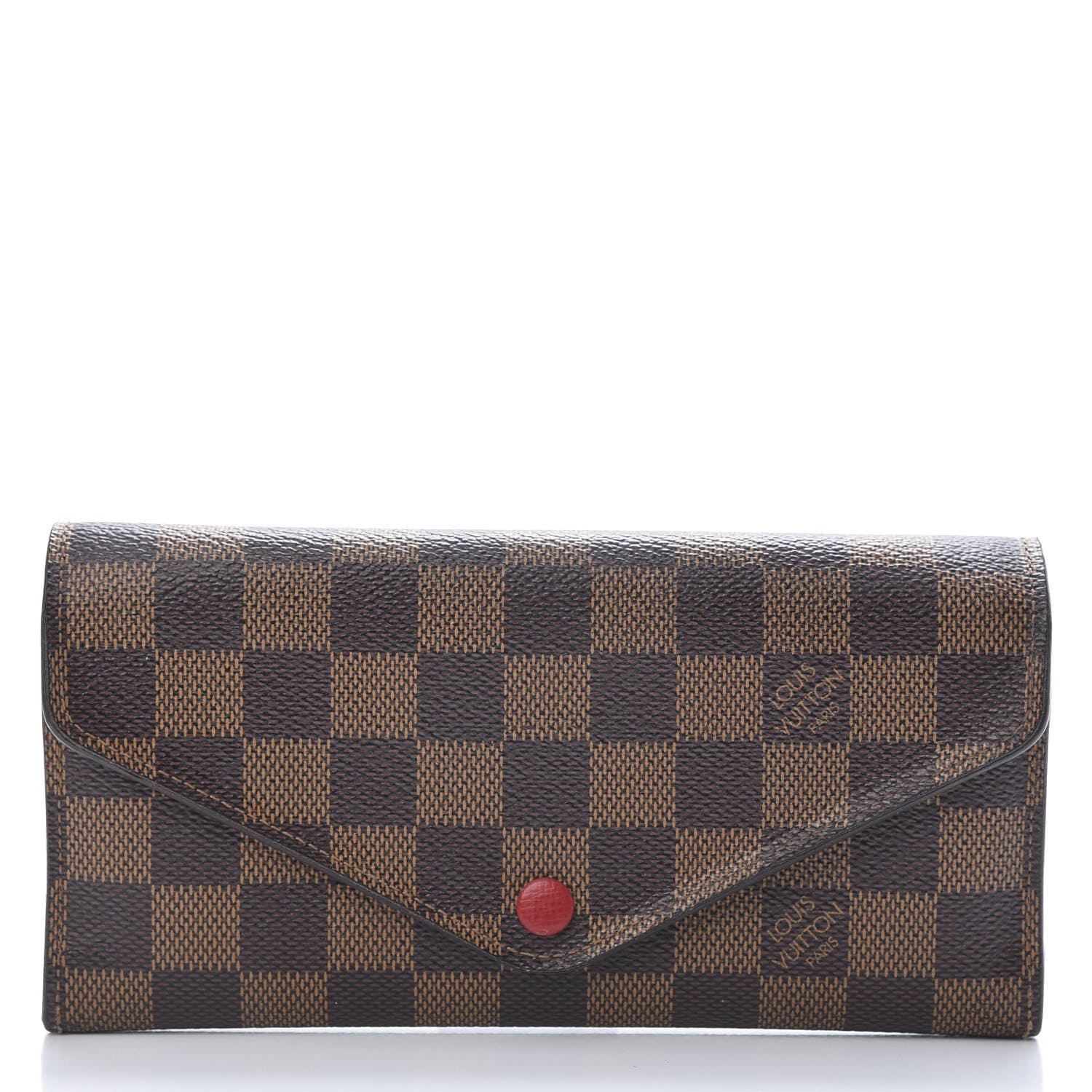 Louis Vuitton Damier Ebene Josephine Wallet Red 3 of 13