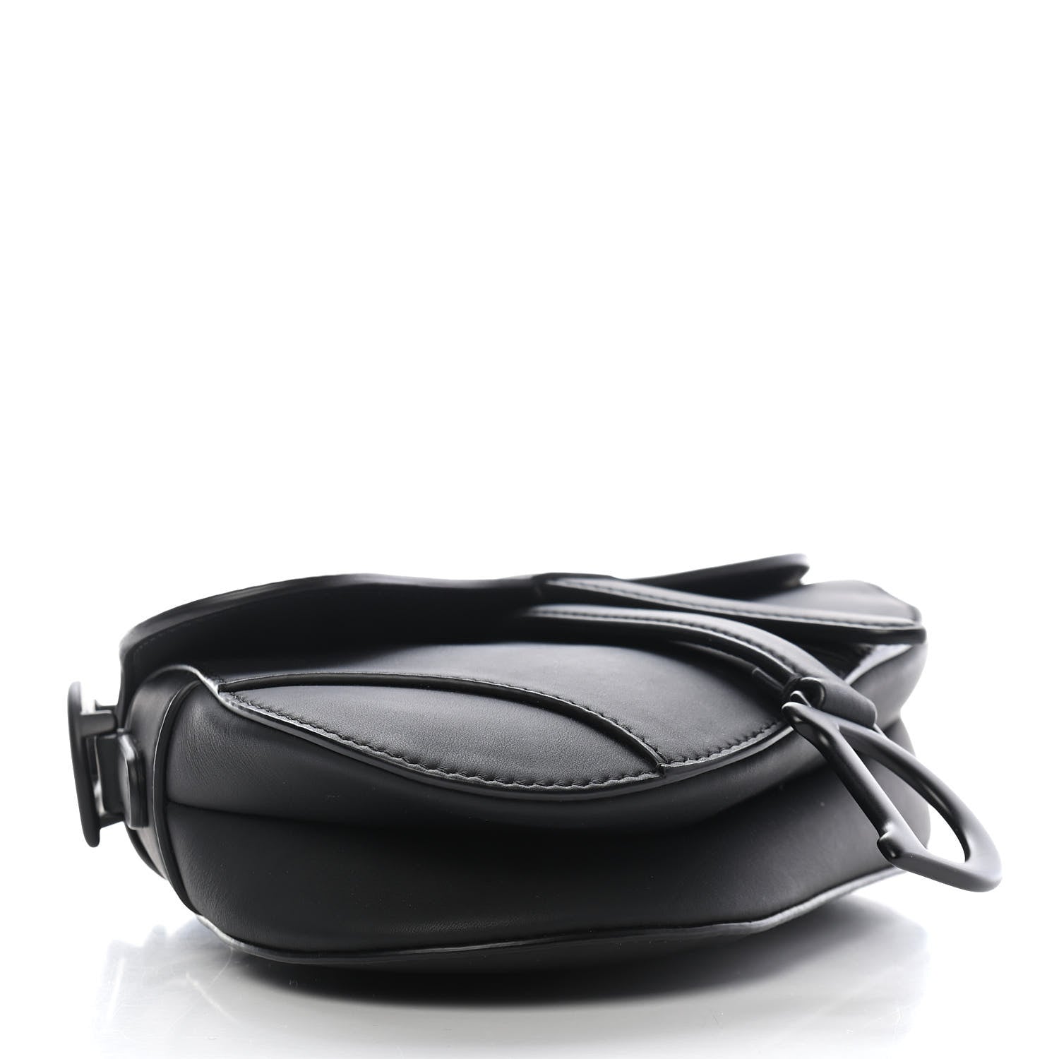 Christian Dior Ultra Matte Calfskin Mini Saddle Bag Black 4 of 9