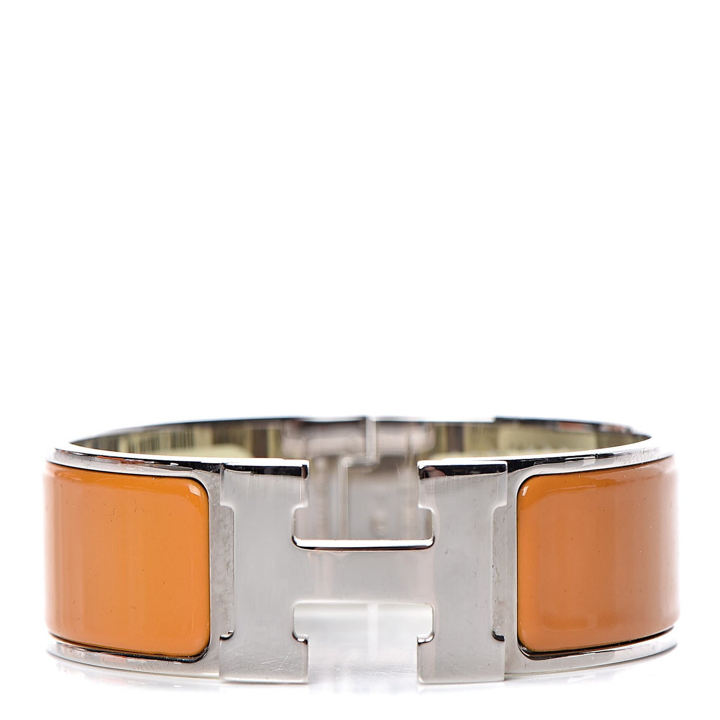 Enamel Wide Clic Clac H Bracelet PM Curcuma